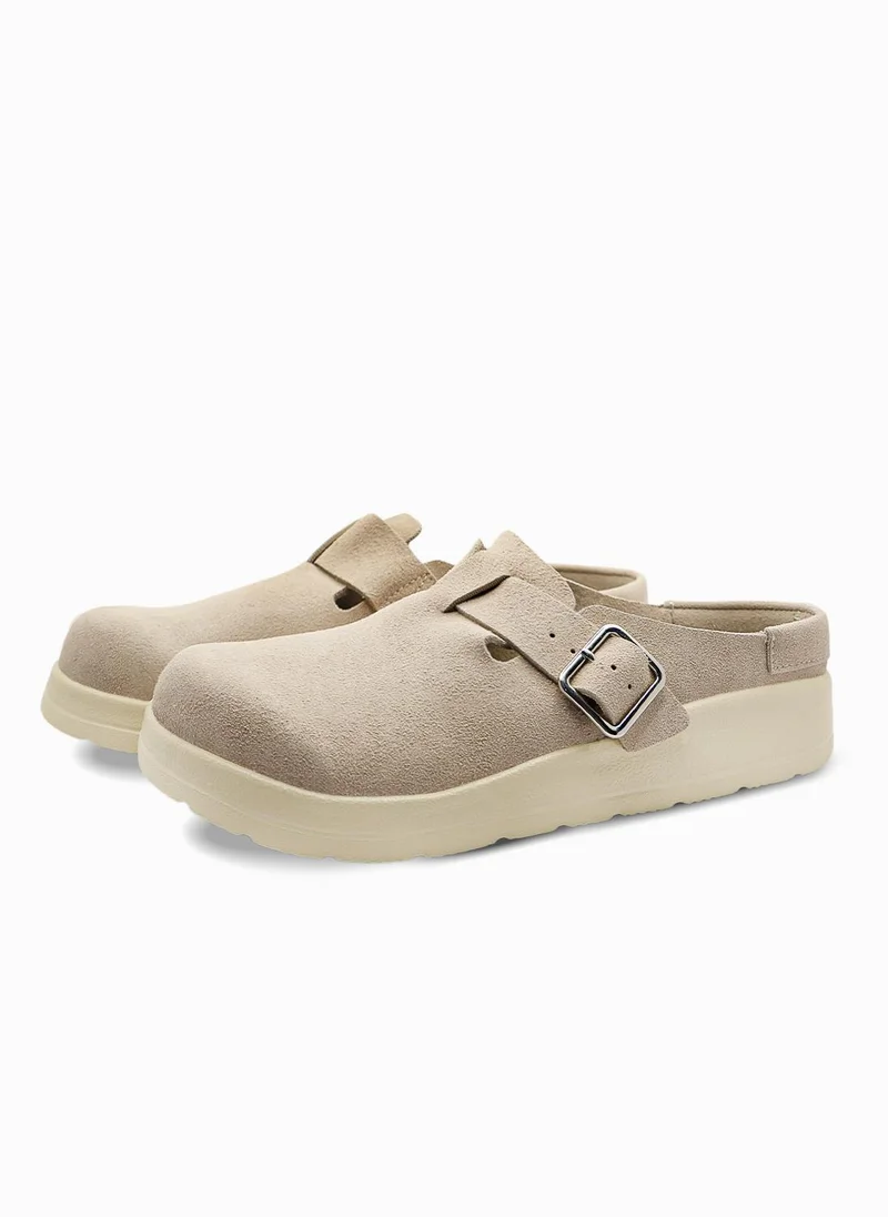 DUOZOULU  Liber Synthetic Suede Clog  | Best Price UAE